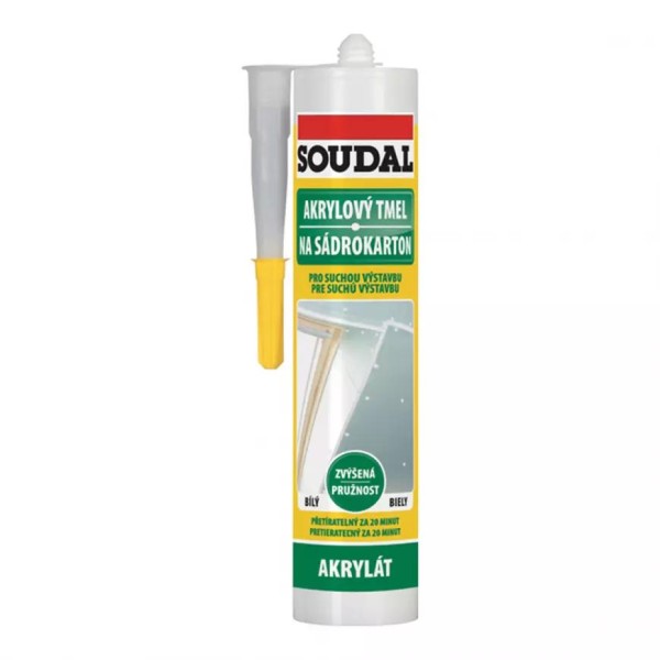 Soudal - Akrylový tmel na sádrokarton 280ml - 1200510