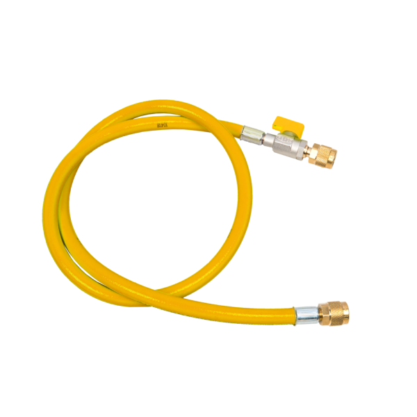 Refco - hadice 90 cm, žlutá s uzavíracím ventilem, 4492961