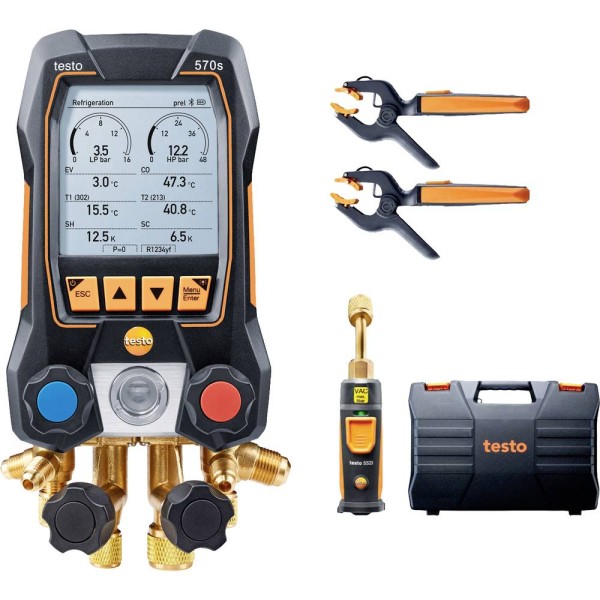 Testo 570 - 2, 4 cestný dig. manometr - sada v kufru, 0563 5702 