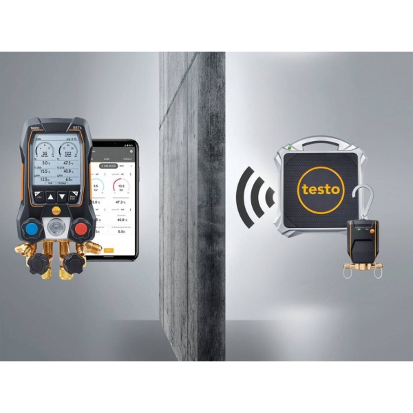 Testo 560i - digitální váha do 100 kg - sada s plnícím ventilem + Bluetooth, 0564 2560 