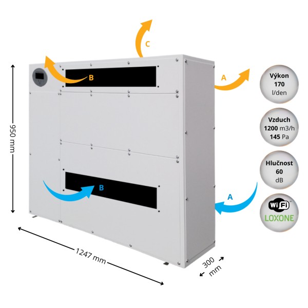 DRY 1200 DUCT 170l/den